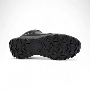 Ботинки на меху А691-4 черно серые