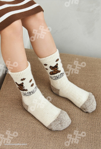 Носки детские из 100% монгольской шерсти         (арт. 02107)