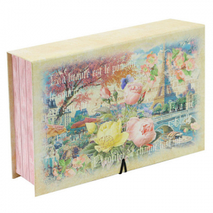 Коробка - книга Парижская романтика, 120х180х50 мм, КК-2411, бумага