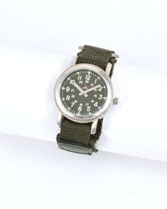 USPA JUNIOR MILITARY GREEN NYLON FASTWRAP WATCH