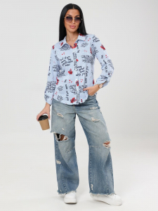 Ковыль - рубашка полоска