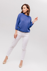 Джемпер из льна 4-274 гиацинт