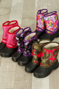 Дутики детские, липучка (цветные)