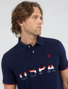 USPA EMBOSSED PIQUE POLO SHIRT