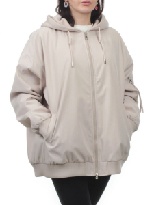 H24-283 LT. BEIGE Куртка демисезонная женская (100 гр. синтепон)