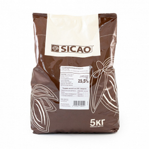 Шоколад белый 25,5% (Sicao - Сикао), 5 кг (CHW-U25-25B)