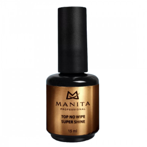 Manita Professional Топ для гель-лака без липкого слоя / No Wipe Super Shine, 15 мл