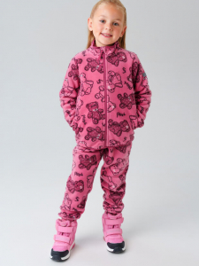 Комплект флисовый для девочки: куртка, брюки