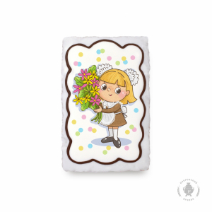 Девочка с букетом (130 грамм)