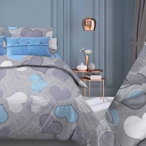 Пододеяльник Романтика голубой бязь