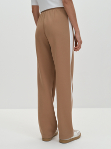 Прямые трикотажные брюки с лампасами