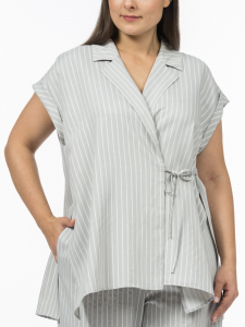 Блуза с функциональным запахом из вискозной ткани