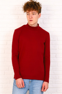 Водолазка, рибана (бордовый) РАСПРОДАЖА!!