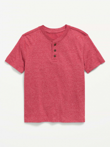 Short-Sleeve Henley T-Shirt for Boys