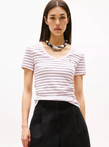 Stripe V-Neck Favorite T-Shirt