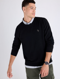 SOFT JERSEY CREW NECK SWEATER