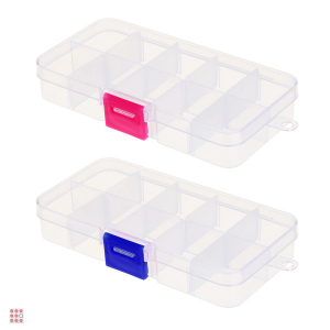 Контейнер для бисера 10 отделений, 12,7x6,5x2,3см