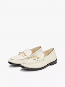 Logo Horsebit Leather Loafers