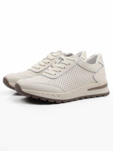 03-C210-2A BEIGE Кроссовки летние женские (натуральная кожа)