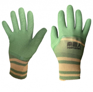 Перчатки ЗЕЛЁНЫЕ ХАКИ с обливом 12п