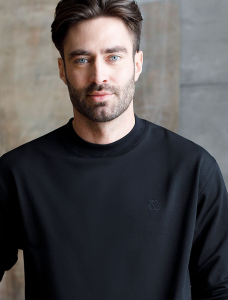 Джемпер из тонкого премиального футера с эластаном