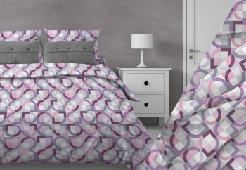 Ткань Диалог розовый Бязь 150 см