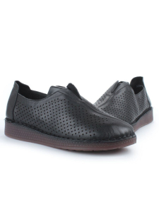 03-5001-1 BLACK Полуботинки женские летние (натуральная кожа)