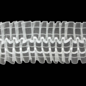 Тесьма С 701 органзовая, ширина рулона 10 см, 4  нити, в бобине 50м