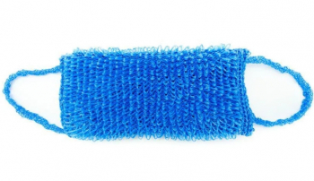 Мочалка вязанная ШИРОКАЯ  МЕДВЕДЬ