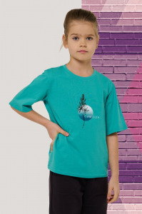 футболка для девочки Д 096/1-21 -50%