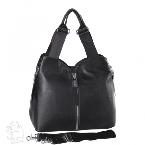 Сумка женская кожаная 195133 black Polina&Eiterou