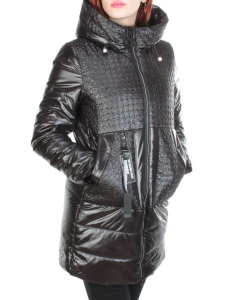 167 BLACK Куртка демисезонная женская ROVITHI (100 гр.синтепона)