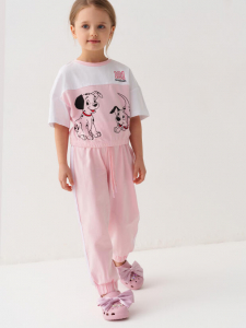 Комплект для девочки: футболка, брюки