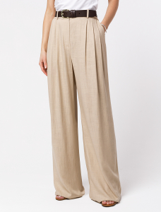 Свободные брюки изо льна с вискозой