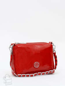 Сумка женская кожаная 0829CY red Polina&Eiterou   в Новосибирске