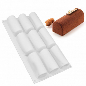 Форма для муссовых десертов Буше 8*3 см, 9 ячеек, Silikolove