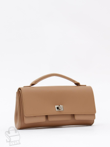 Сумка женская кожаная 5035PE apricot Polina&Eiterou  в Новосибирске