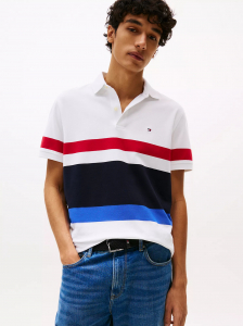 Regular Fit Block Stripe Polo