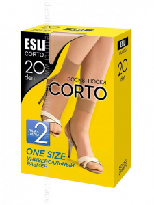 Носки женские Corto new 20 Esli Conte [3 пары] Дроп п/а