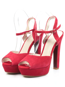 06-87VB RED Туфли женские (натуральная замша)