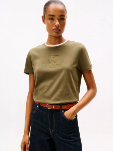 Embroidered Crest Banner Logo T-Shirt