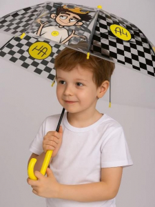 Прозрачный зонт для детей 