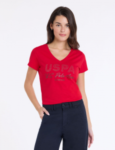 STACKED LARGE STUDDED WORDMARK T-SHIRT