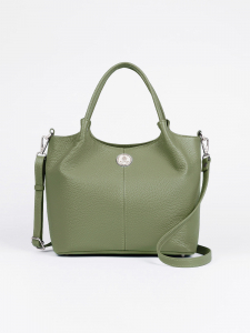 Женская кожаная сумка Richet 3212LN 807 Зеленый