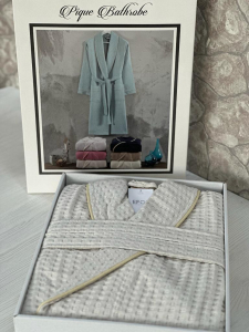 Халат вафельный EFOR размер XXL бежевый коробка