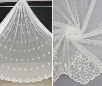 Сетка греческая с вышивкой