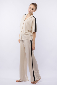 Комплект жен. (блузка и брюки) Sanda молочный Pajamas, 0120243094