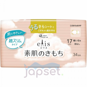 Elis Ultra Slim Mini+ Ежедневные ультратонкие особомягкие прокладки, без крылышек, Мини+, 17 см, 34 шт