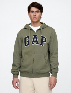 Relaxed Gap Logo Zip Hoodie