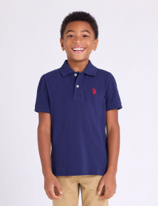 BOYS SOLID PIQUE POLO SHIRT